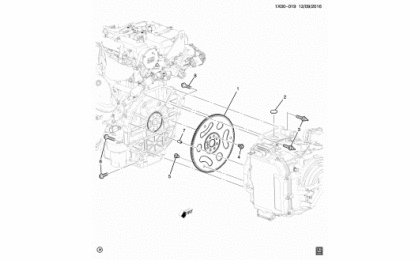 Engine to transmission mounting (ltg / 2.0x, automatic m3d)