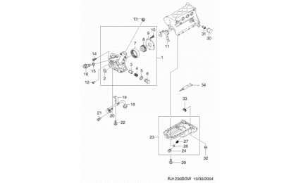 Oil pan & pump (fam i) (1230) 3