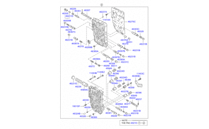 Transmission valve body 2