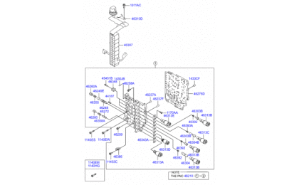 Transmission valve body 1