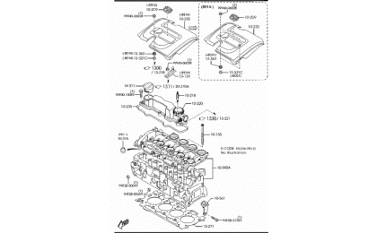 1010c-cylinder head & Cover (diesel)(1600cc)
