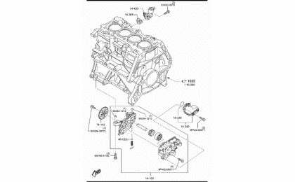 1400a-oil pump & Filter (gasoline)(2000cc) 2