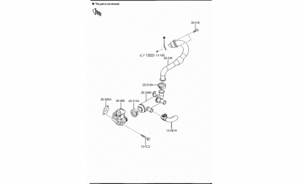 1310c-exhaust manifold (diesel)(1600cc) 2