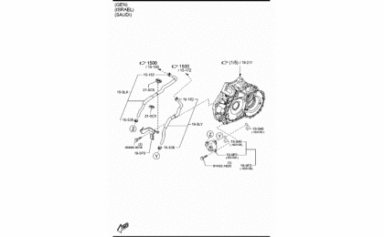 1910a-automatic transmission torque converter, oil pump & Pipings (gasoline)(gen)(israel)(saudi)