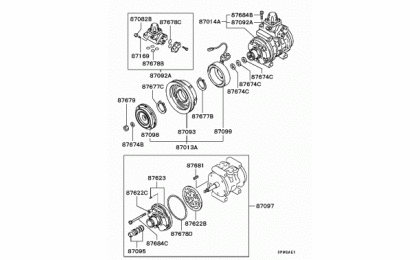 A / C condenser, piping 2