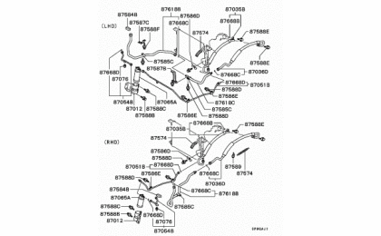 A / C condenser, piping 4