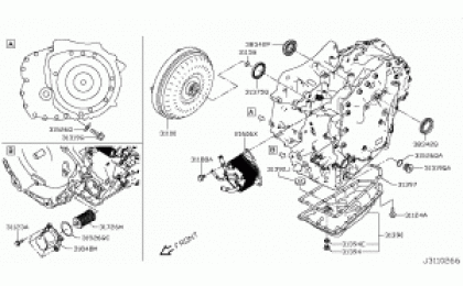 Torque converter, housing & Case 1