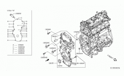 Front cover, vacuum pump & Fitting 1