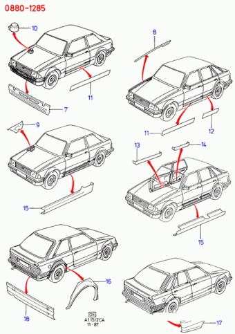 Escort CA 1981-1986 Europe 1981
