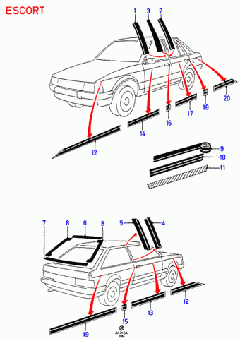 Escort CA 1981-1986 Europe 1981