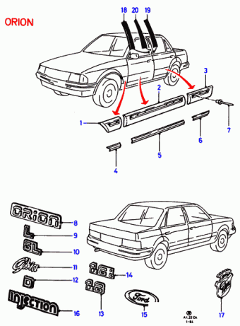 Escort CA 1981-1986 Europe 1981
