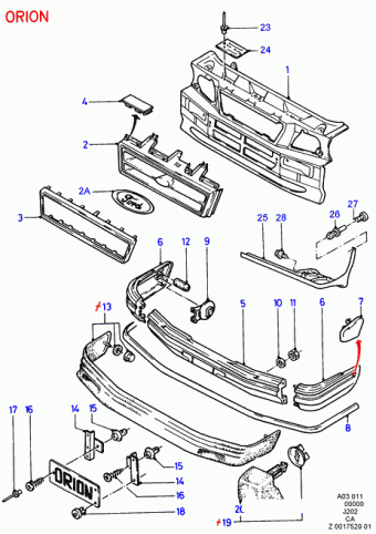 Escort CA 1981-1986 Europe 1981
