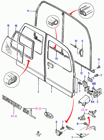 Escort CA 1981-1986 Europe 1981