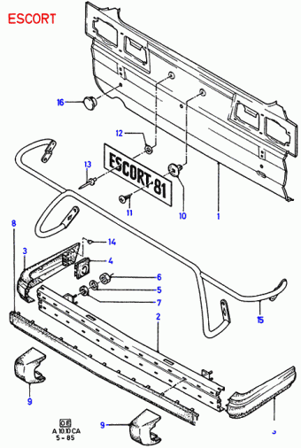 Escort CA 1981-1986 Europe 1981