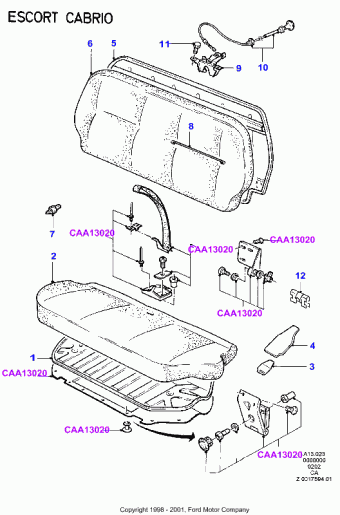 Escort CA 1981-1986 Europe 1981