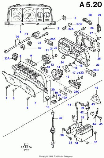 Escort DA 1986-1990 Europe 1986