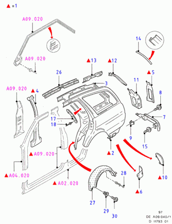 Granada/Scorpio DE 1992-1994 Europe 1992
