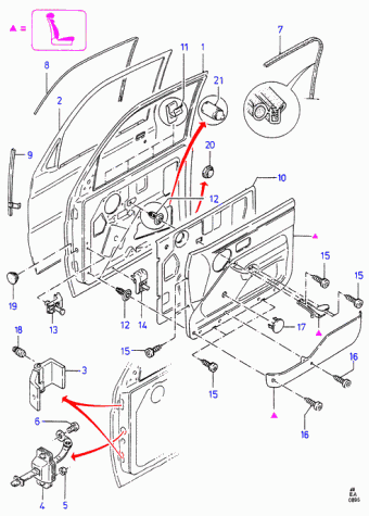Escort/Orion EA 1990-1995 Europe 1990