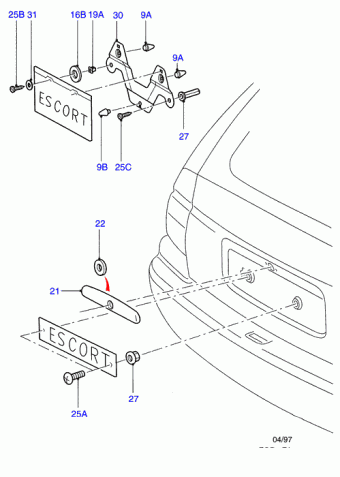 Escort FA 1995-2001 Europe 1995