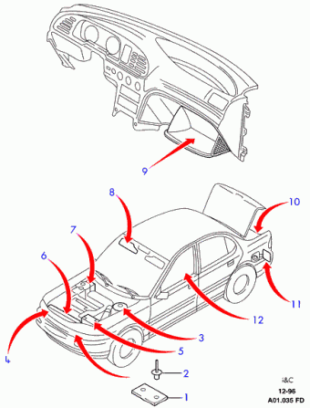 Mondeo FD 1992-1996 Europe 1992