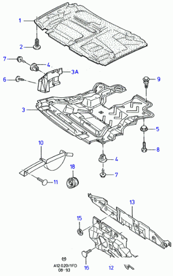Mondeo FD 1992-1996 Europe 1992
