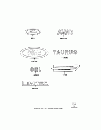 Taurus/500/Sable/Montego (PG) America 2009