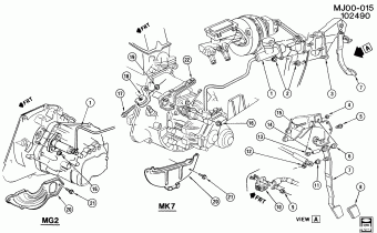 Cavalier 1990 (LM3) ENGINE,2.2L(2.2G),L4,TBI