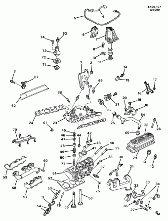 Van 1989 (LB4) ENGINE,(4.3Z),V6,EFI