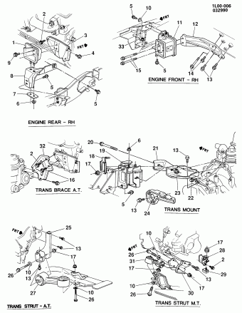 Corsica 1990 (LH0) ENGINE,3.1L(3.1T),V6,MFI