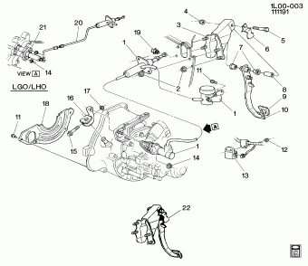Corsica 1990 (LH0) ENGINE,3.1L(3.1T),V6,MFI