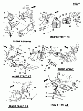 Cavalier 1990 (LM3) ENGINE,2.2L(2.2G),L4,TBI
