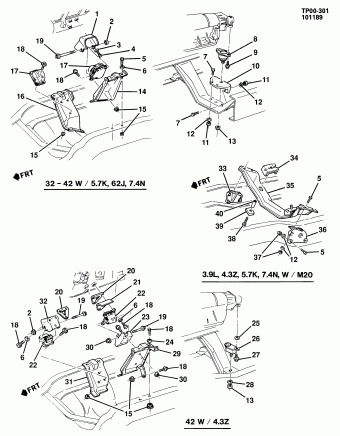 Forward Control Chassis 1990 P,TP30842