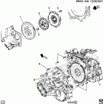 Cavalier 2004 (L61) ENGINE,2.2L,4CYL,MFI,DOHC