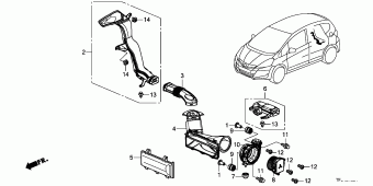 3. 電装／吸排気／ヒーター | Honda FIT HYBRID Japan VSA Parts