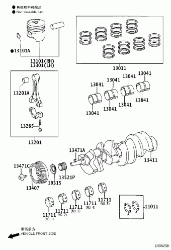 LEXUS GS30/35/43/460 UZS190L-BETQKV GRS19#,URS190,UZS190