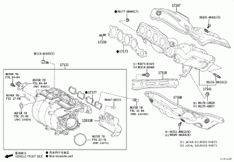 LEXUS ES3##/250 AXZH11L-BEXGBA AXZA15,AXZH1#,GSZ10