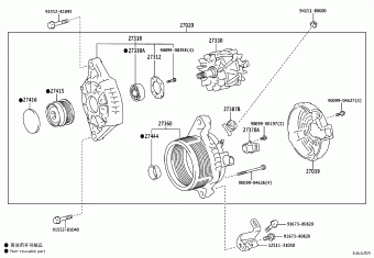 LEXUS ES350/300H/2## GSZ10L-AEZGBV ASZ10,AXZA10,AXZH10,GSZ10,MXZA10