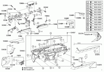 REGISTER ASSY INSTRUMENT PANEL NO.1 | 5565050070