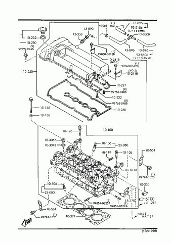 1. GASOLINE-ENGINE 4-CYLINDER TRANSMISSION | Mazda 323 COUPE 5-DOOR Parts  Catalogs | PartSouq