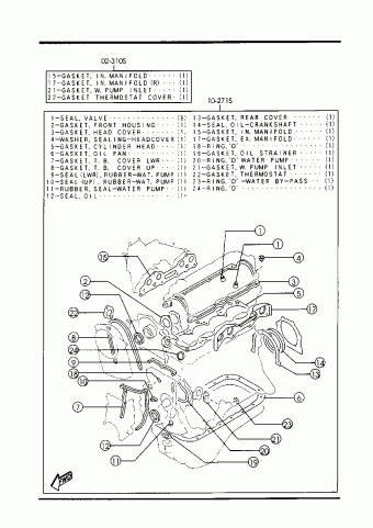 1. GASOLINE-ENGINE 4-CYLINDER TRANSMISSION | Mazda B2500 General 