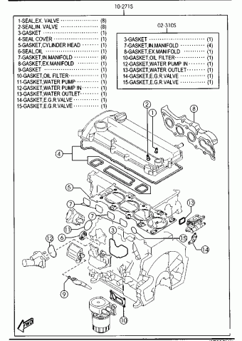 1. GASOLINE-ENGINE 4-CYLINDER TRANSMISSION | Mazda CX-7 General 