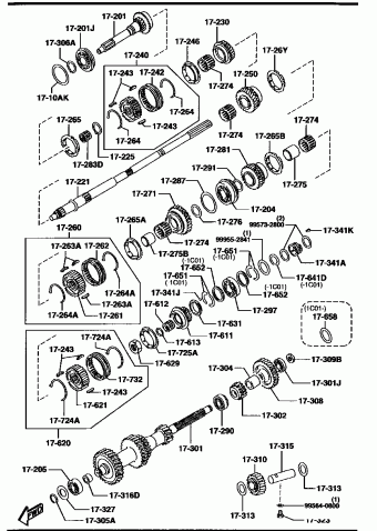 1. ROTOR ENGINE AND TRANSMISSION | Mazda RX-7 ｸ-ﾍﾟ RE Parts 