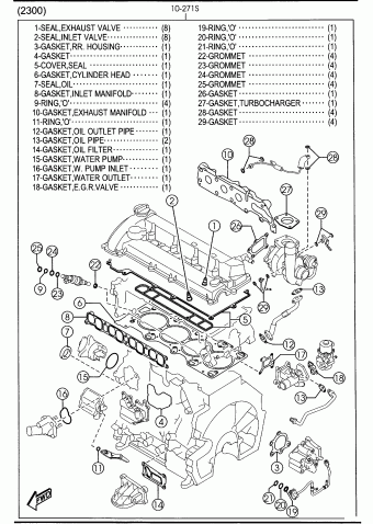 C1. GASOLINE-ENGINE 4-CYLINDER TRANSMISSION | Mazda CX-7 2010 