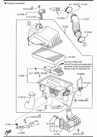 E2. GASOLINE-ENGINE V6-CYLINDER SUPPLEMENT | Mazda 6 2005 AUGA09 