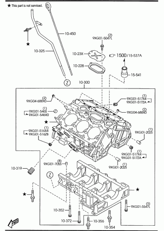 E1. GASOLINE-ENGINE V6-CYLINDER TRANSMISSION | Mazda 6 2006 AUGA10 
