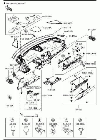Y4. BODY INTERIOR TRIM | Mazda 6 2014 US Parts Catalogs | PartSouq