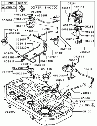 Engine | Mitsubishi LANCER North America CS7W Parts Catalogs 