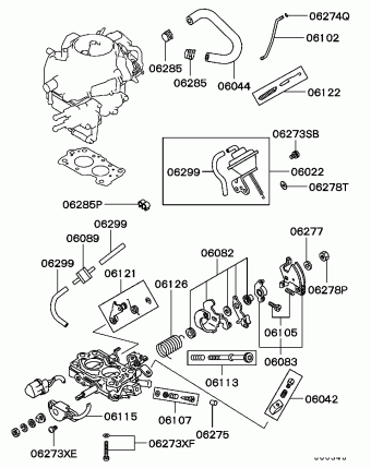 Engine | Mitsubishi L300 General (EXPORT) P16V Parts Catalogs