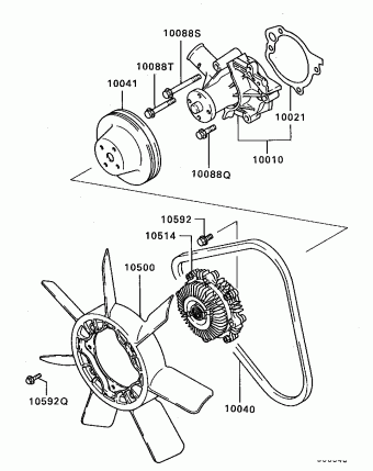 Engine | Mitsubishi L200 General (EXPORT) K11T Parts Catalogs 