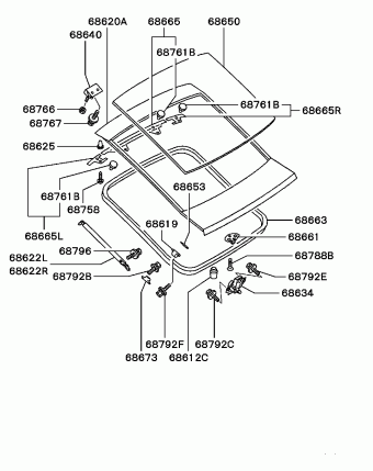 Body | Mitsubishi ECLIPSE Europe D22A Parts Catalogs | PartSouq